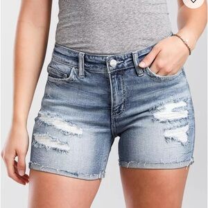 Distressed Denim Women Shorts